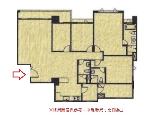 北大翡冷翠雙主臥景觀4房車
